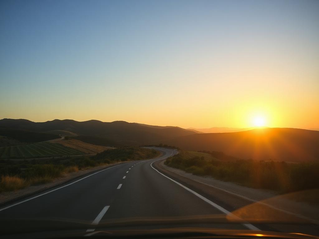 A car parked at a cliff viewpoint over the Atlantic on a Portugal road trip